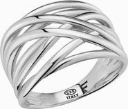 Oradina Sterling Silver Lattice Ring