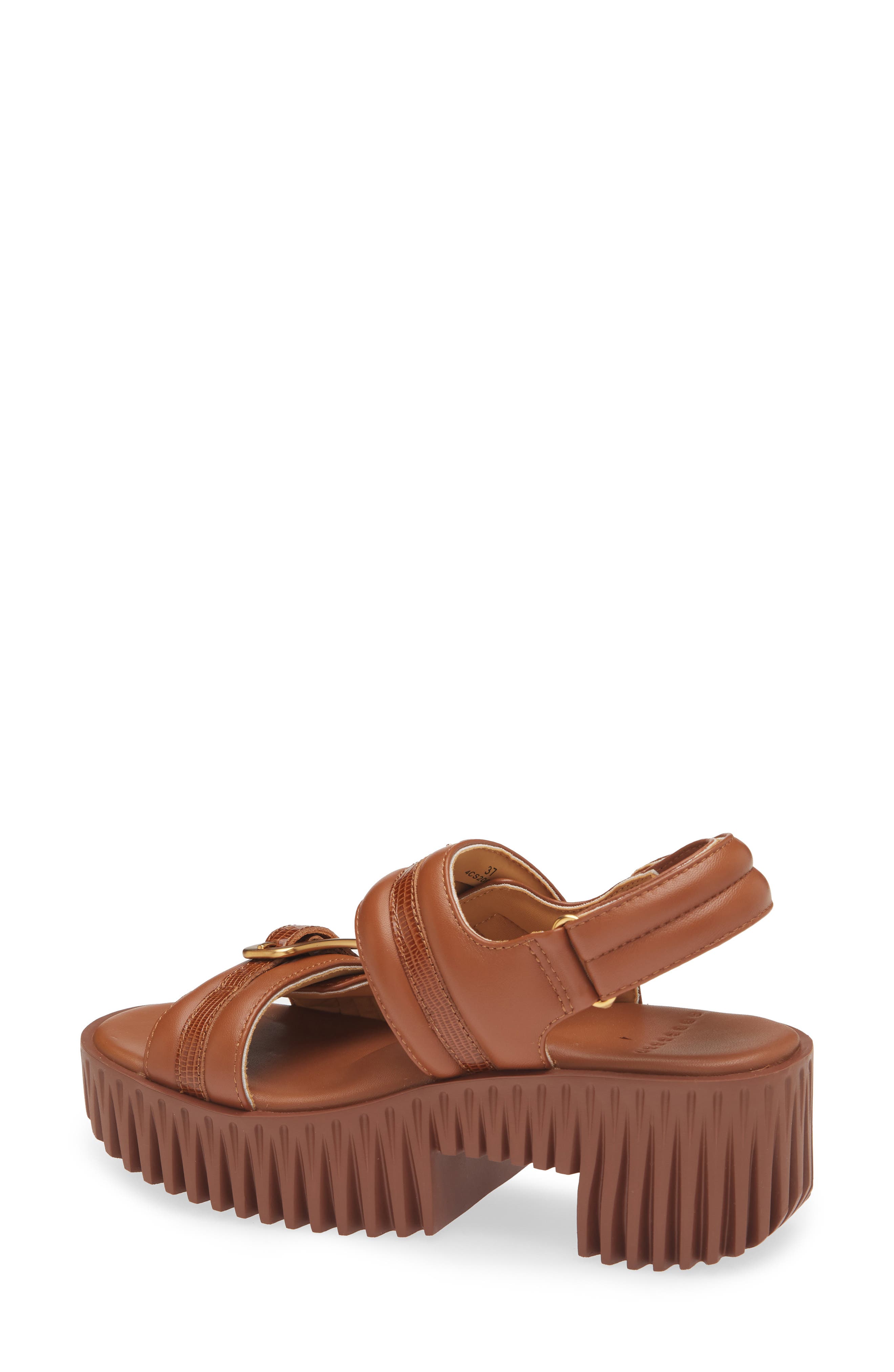 4CCCCEES Plia Kiko Platform Slingback Sandal, Alternate, color, Brown