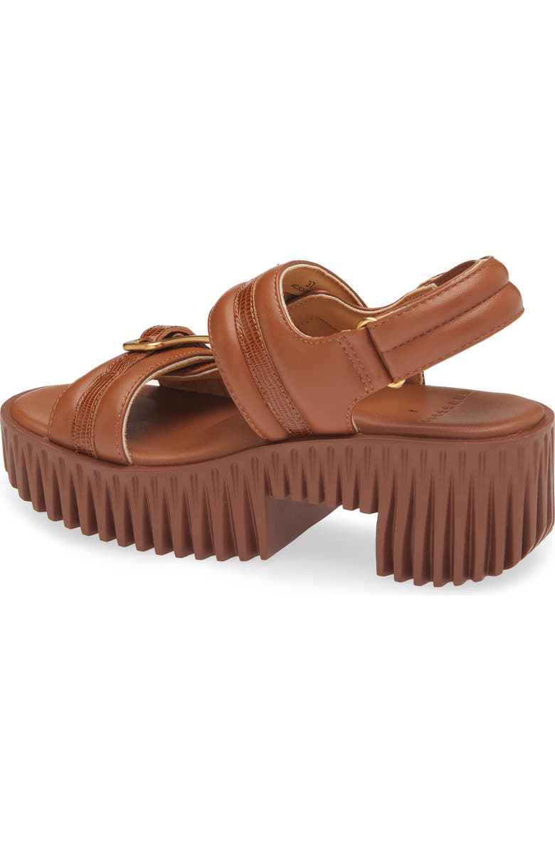 4CCCCEES Plia Kiko Platform Slingback Sandal, Alternate, color, Brown