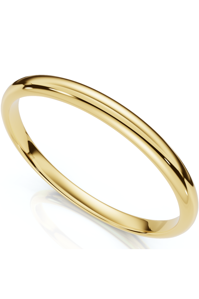2mm 14K Gold Comfort Fit Plain Wedding Band, Main, color, 14k Yellow Gold