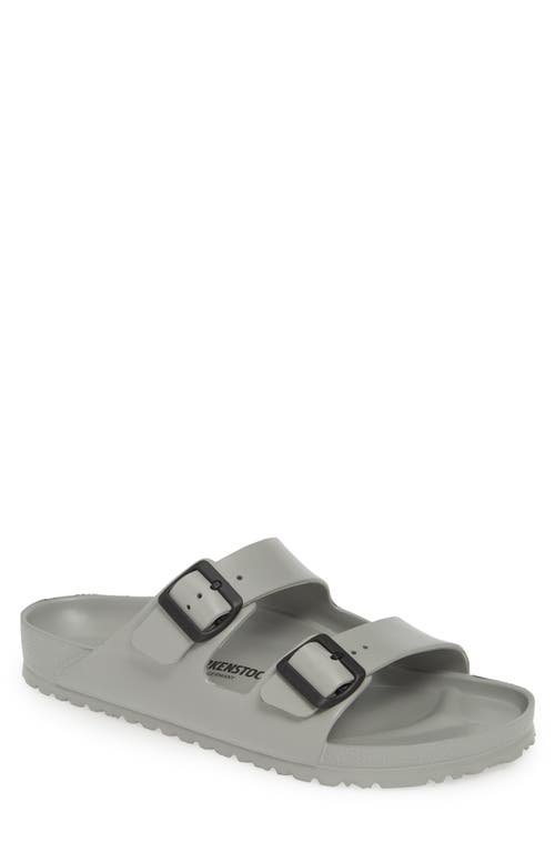 Birkenstock Essentials Arizona Waterproof Slide Sandal In Metallic Anthracite
