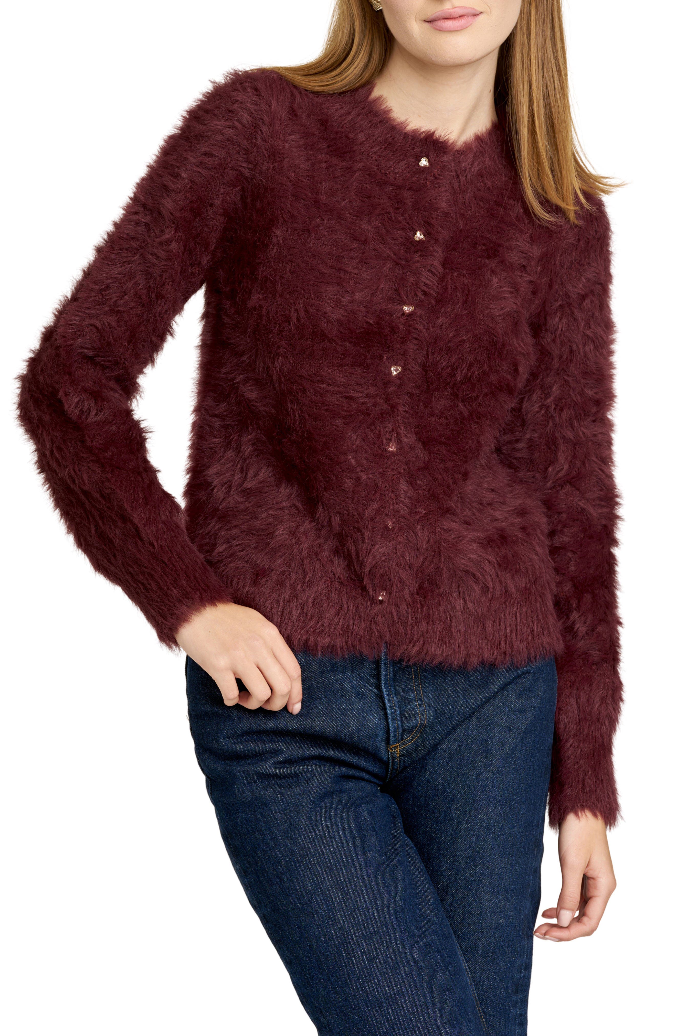 WAYF Kat Fuzzy Cardigan