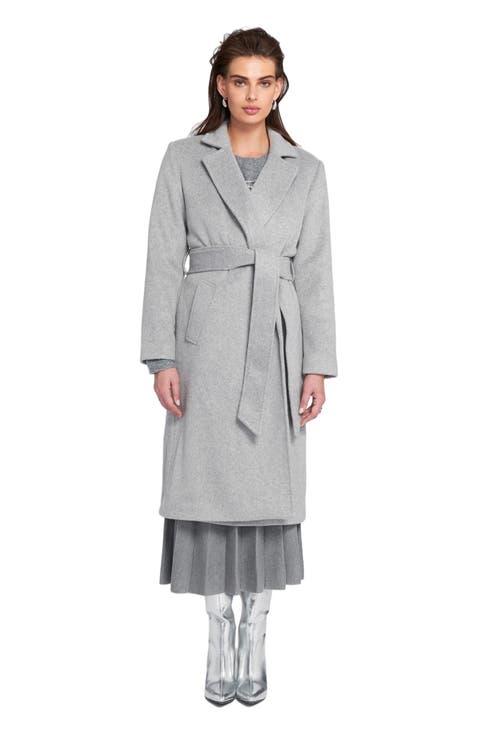 Melton Wrap Coat Belted/Wrap
