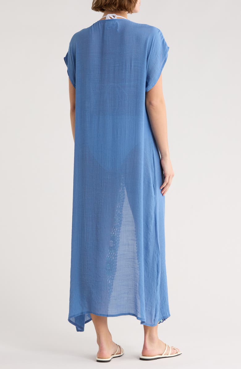 Elan Crochet Cover-Up Dress, Alternate, color, Blue Multi