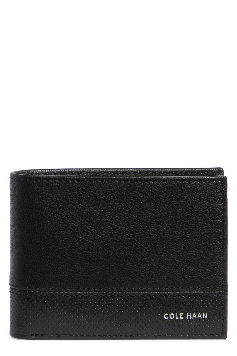 Bleecker Leather Bifold Wallet, Main, color, BLACK