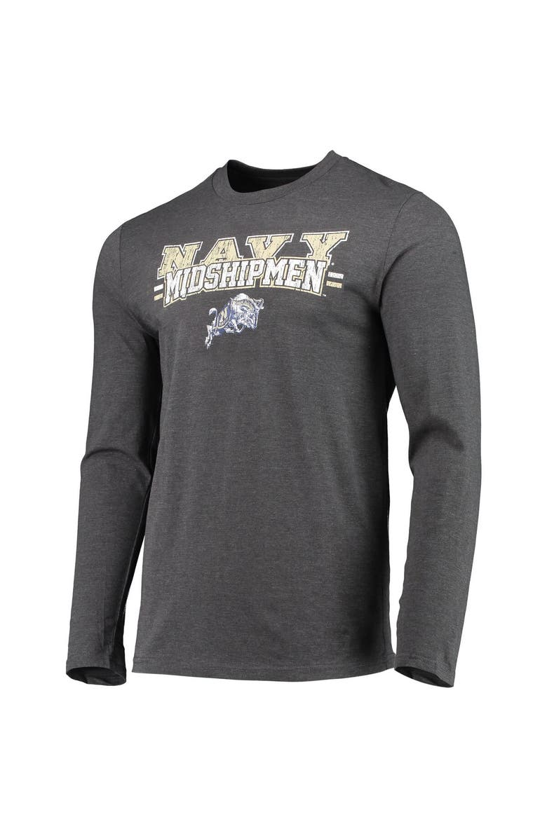 CONCEPTS SPORT Men's Concepts Sport Navy/Heathered Charcoal Navy Midshipmen Meter Long Sleeve T-Shirt & Pants Sleep Set, Alternate, color, 