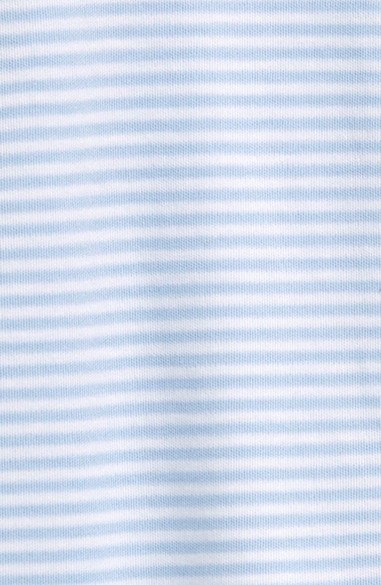 Kissy Kissy Simple Stripe Footie, Alternate, color, Light Blue