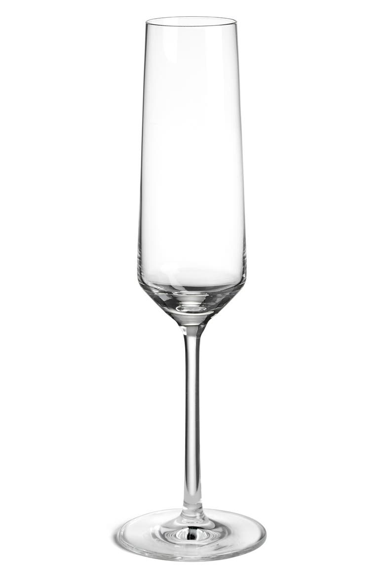 'Pure' Champagne Flute, Main, color, CLEAR