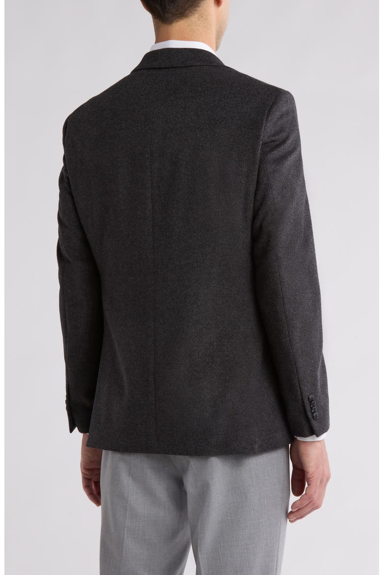 Two-Button Wool, Silk & Cashmere Sport Coat, Alternate, color, CHARCOAL