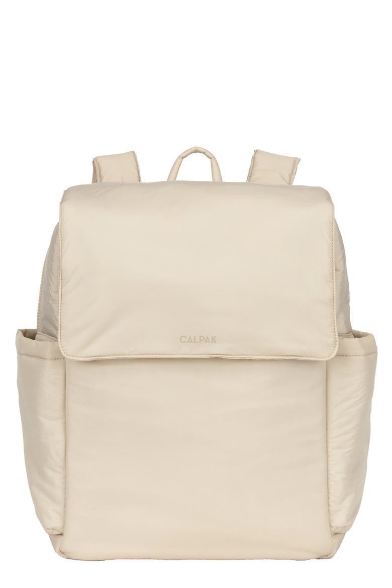 Diaper Backpack with Laptop Sleeve, Main, color, OATMEAL