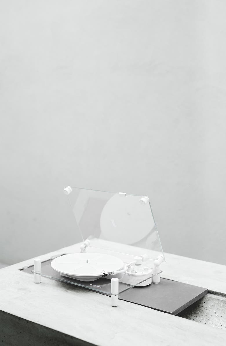 TRANSPARENT Glass Turntable, Alternate, color, White