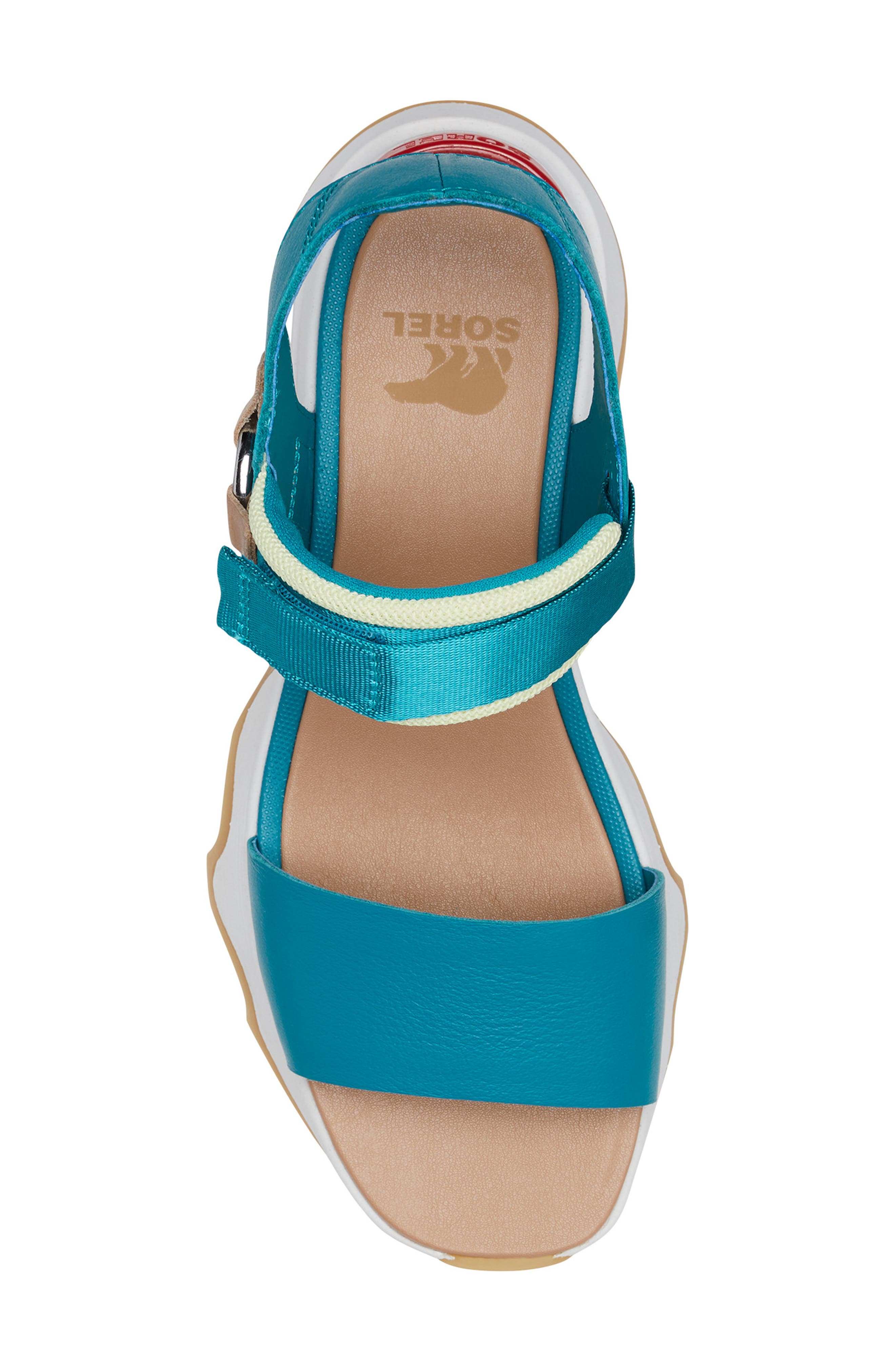 Kinetic™ Y-Strap Sandal, Alternate, color, TEAL CHLORIDE/ SEA SALT