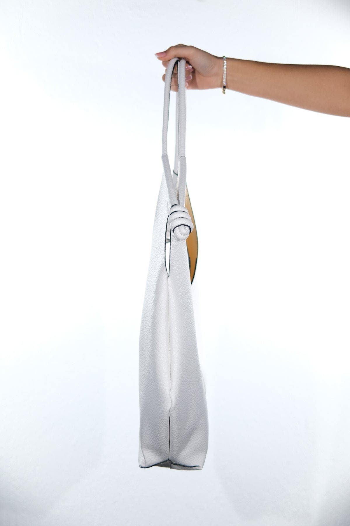 Prologue Shoes Santana Slouchy Shoulder Bag, Alternate, color, White