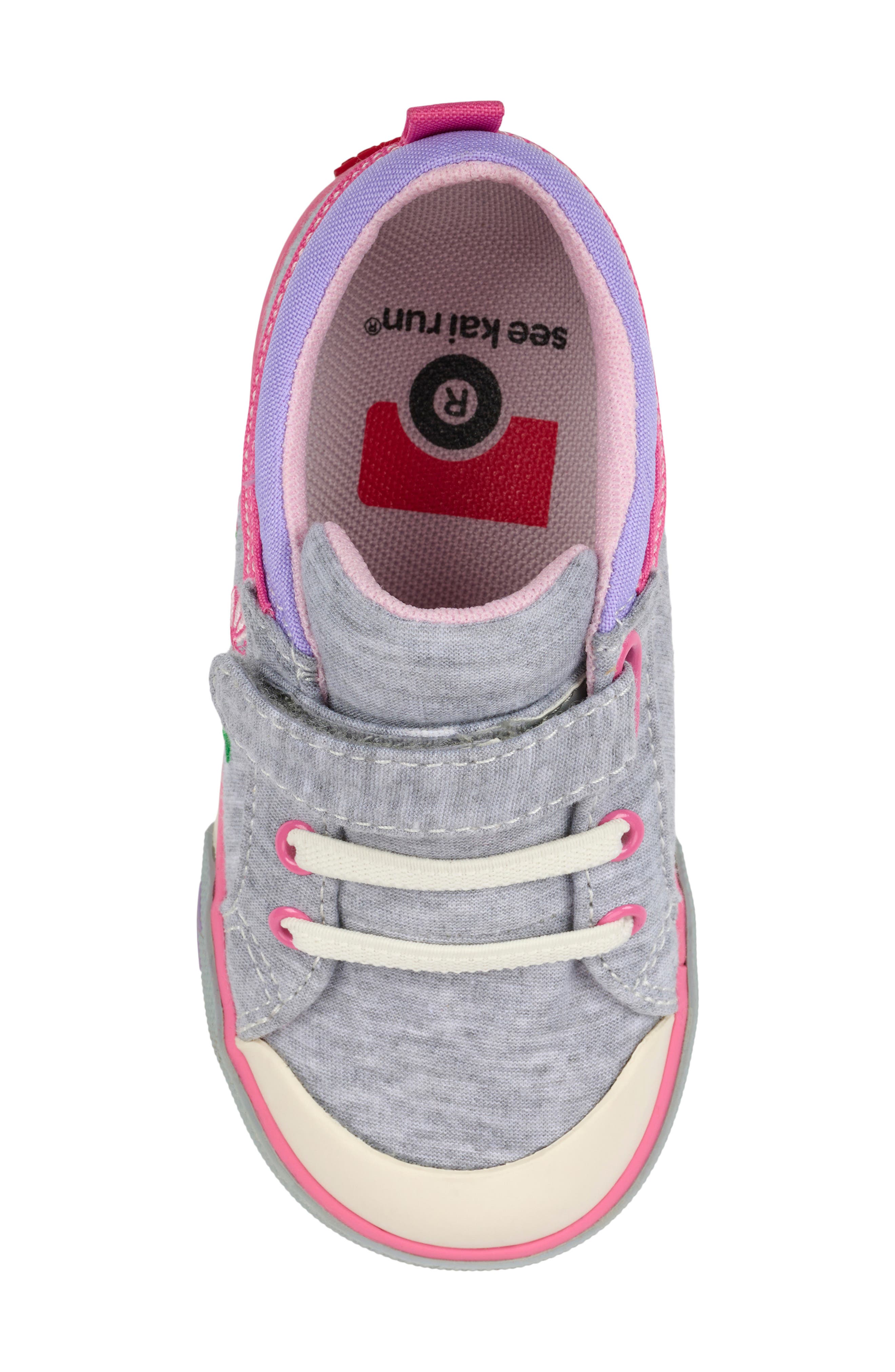 See Kai Run Kristin Sneaker, Alternate, color, Gray Jersey/ Garden