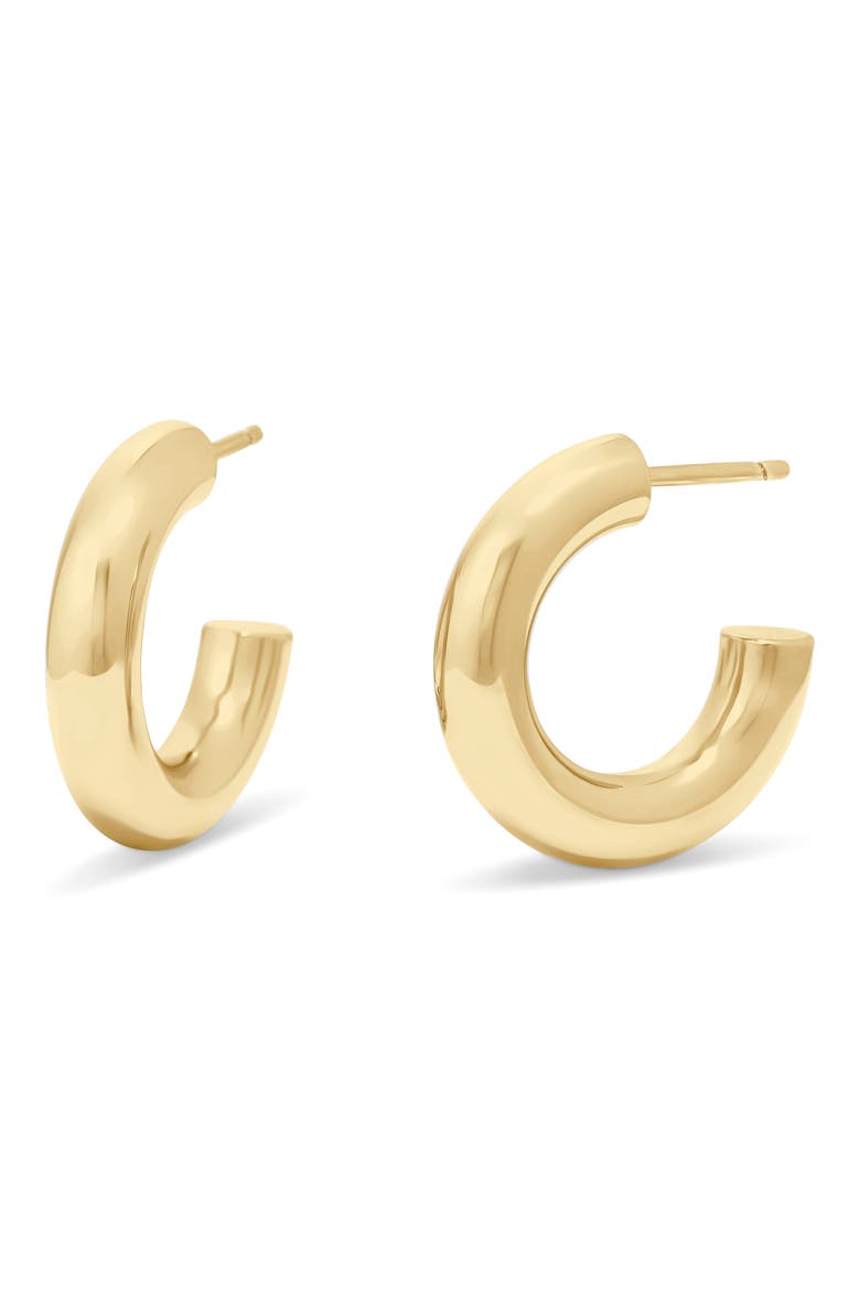 Rina Tube Hoop Earrings, Main, color, GOLD