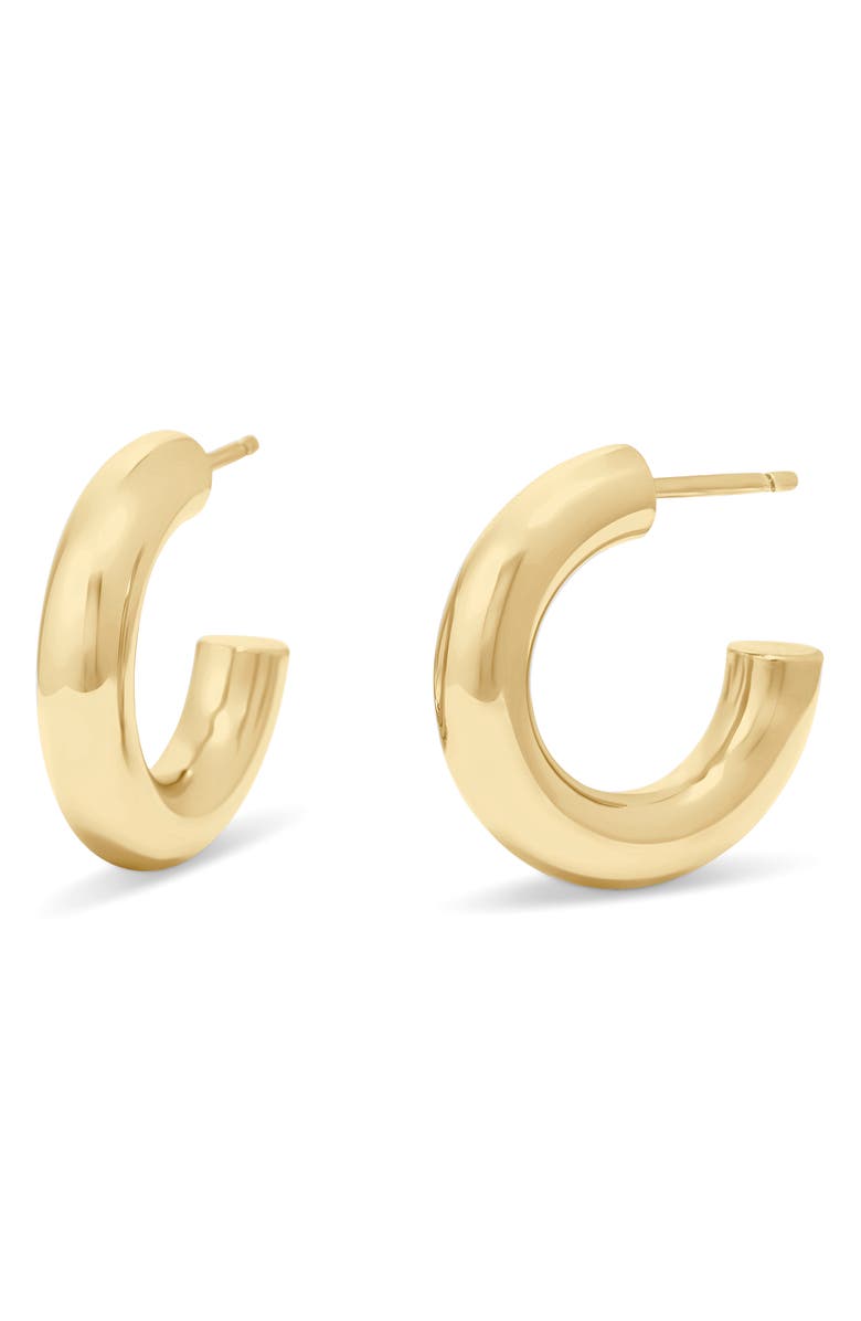 Brook and York Rina Tube Hoop Earrings, Main, color, Gold