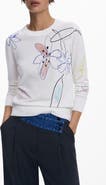 Desigual Floral Crewneck Sweater