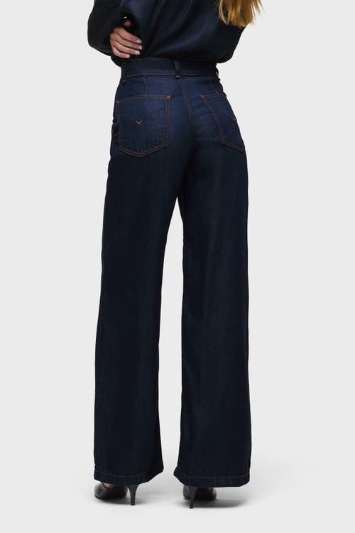 Hudson Jeans James High-rise Wide Leg Pant In Blue