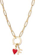Brook and York Cameron Initial Heart Charm Necklace