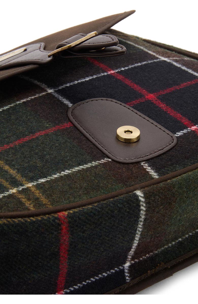 Barbour Cromarty Plaid & Leather Crossbody Bag, Alternate, color, Classic Tartan