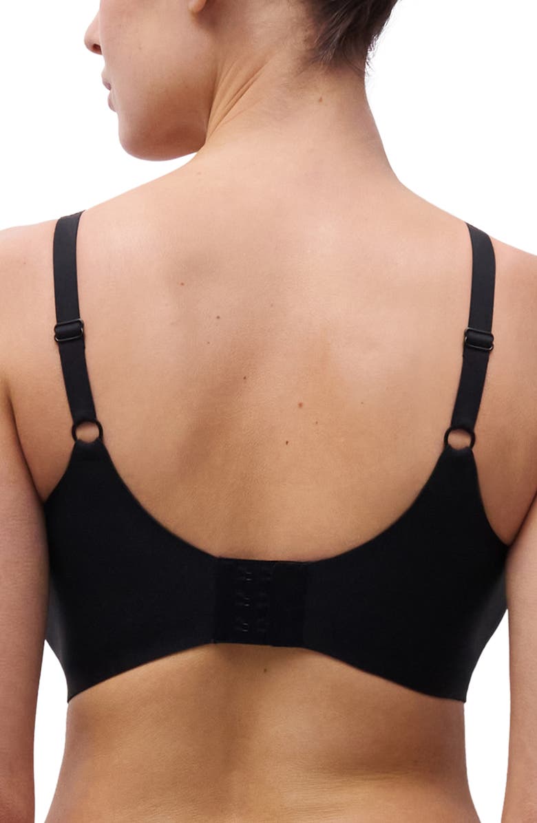 Chantelle Lingerie Softstretch Power V-Neck Wireless Bra, Alternate, color, Black