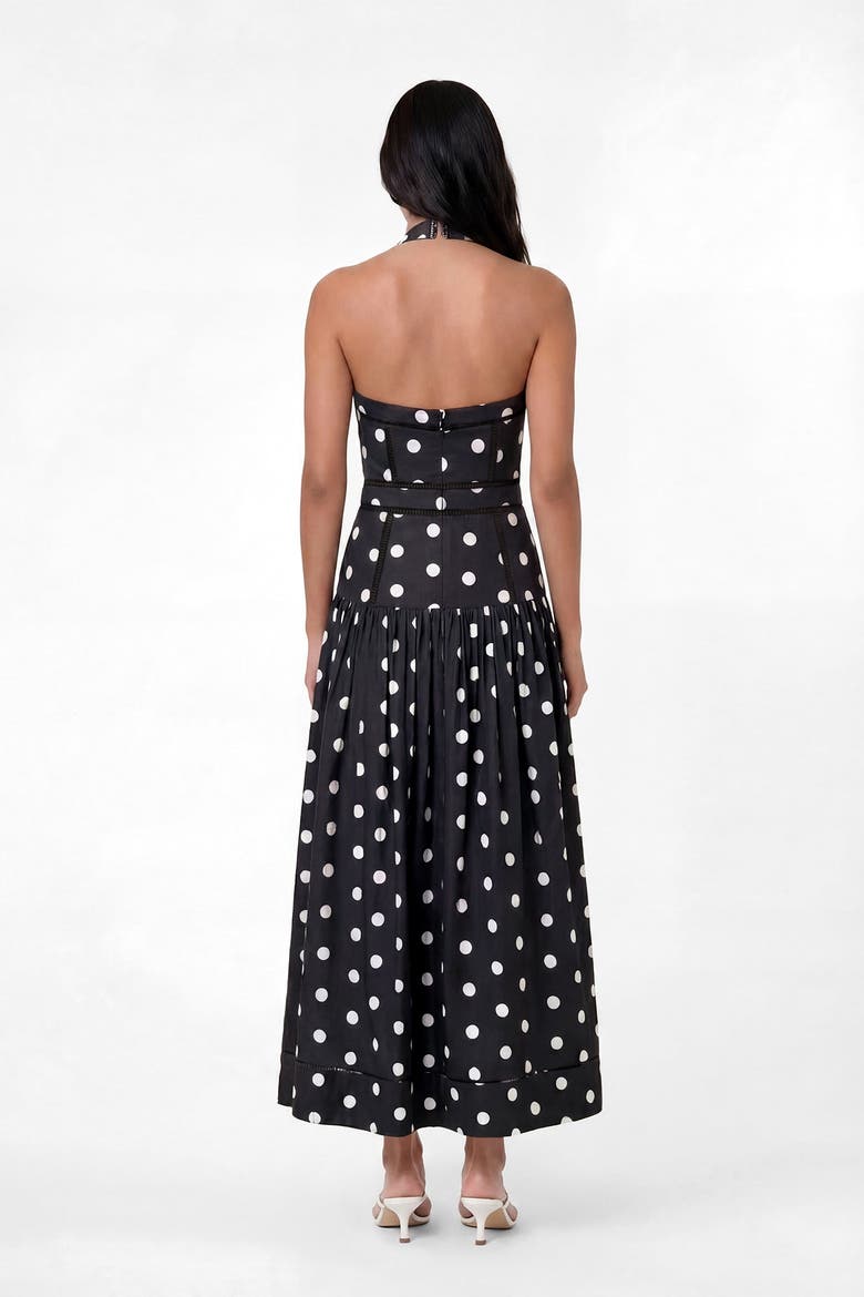 Vivianne Dress, Alternate, color, BLACK WHITE POLKA DOT