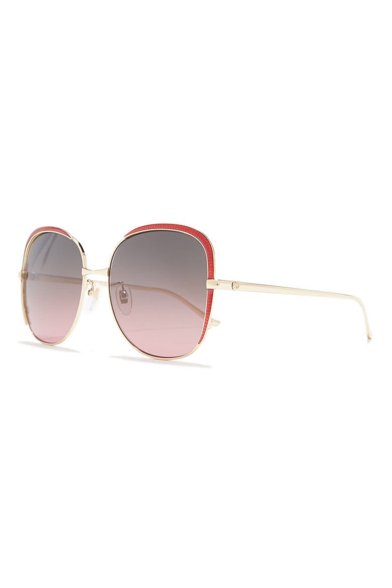 58mm Square Sunglasses, Alternate, color, GOLD GOLD MULTICOLOR
