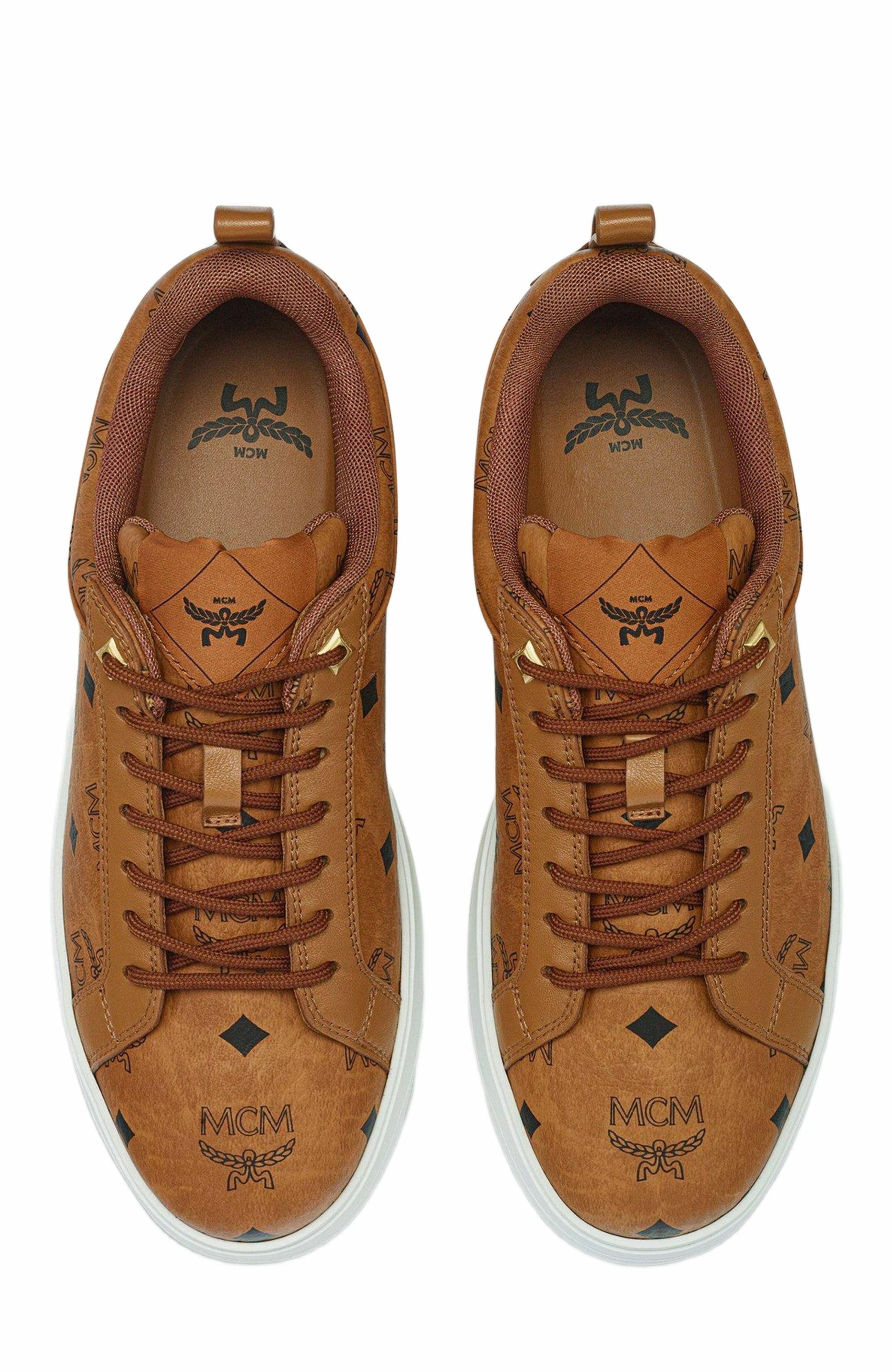 Neo Terrain Lo Sneakers in Visetos, Alternate, color, Cognac