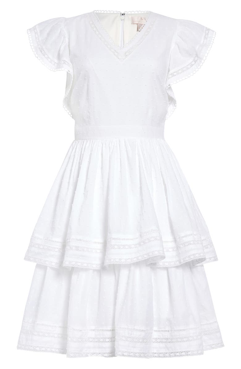 Rachel Parcell Tiered Fit & Flare Dress, Main, color, 