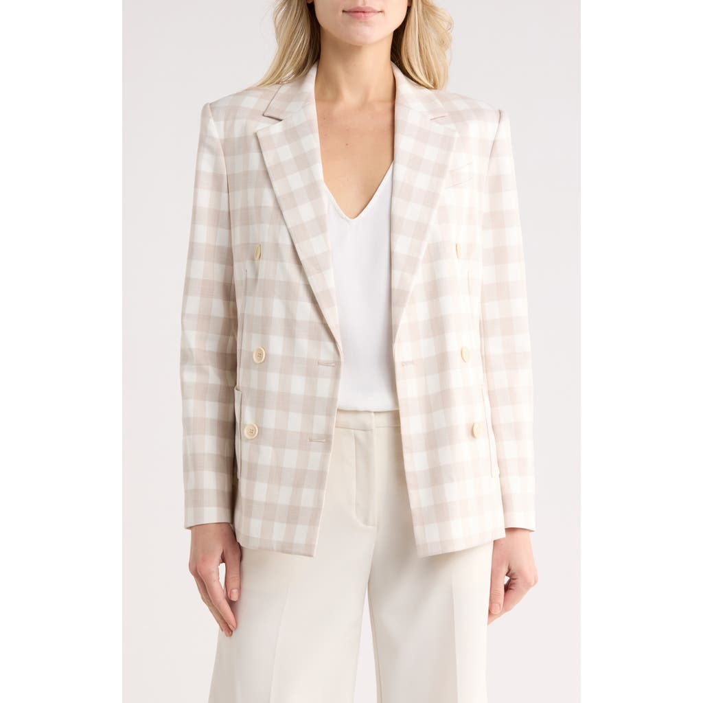 Simkhai Margaux Double Breasted Blazer In Neutral