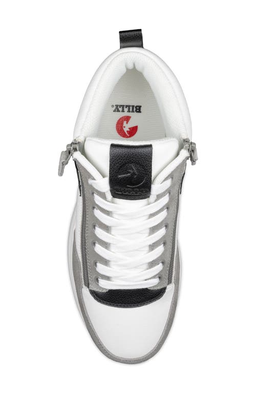 Billy Footwear Comfort Double Zip High Top Sneaker In Multi