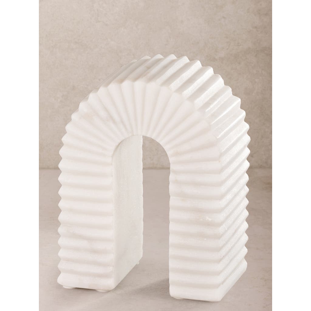 Gauri Kohli Hanover Marble Decorative Object In White