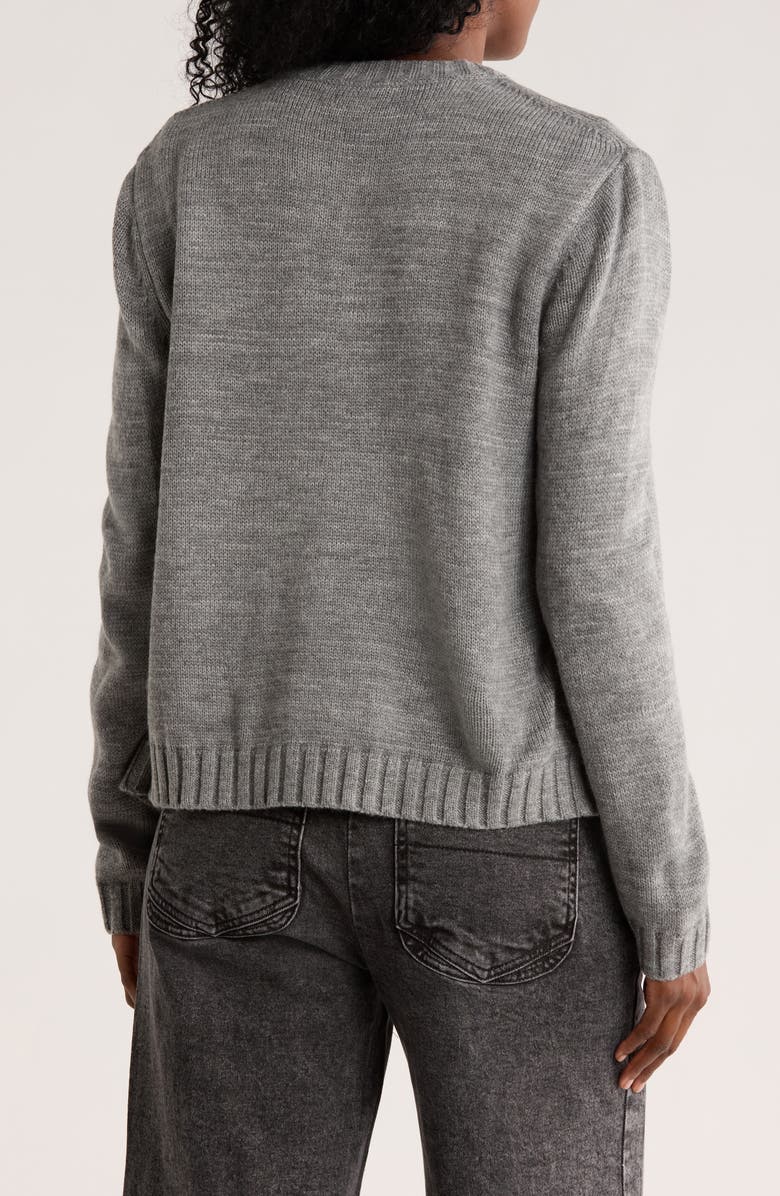 Democracy Zip-Up Sweater, Alternate, color, Heather Grey