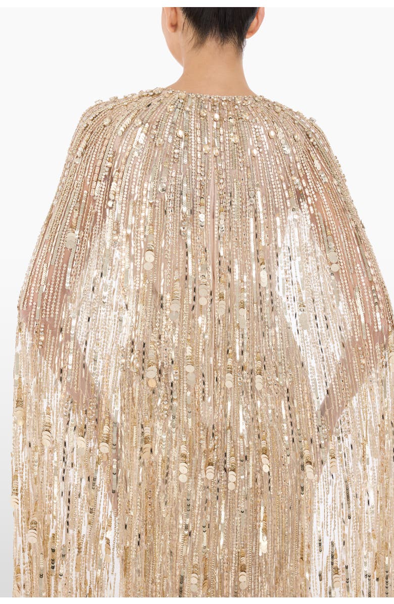 Jenny Packham Elio Sequin-Embellished Maxi Dress, Alternate, color, Illusion