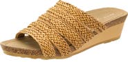 David Tate Fabiana Platform Wedge Slide Sandal
