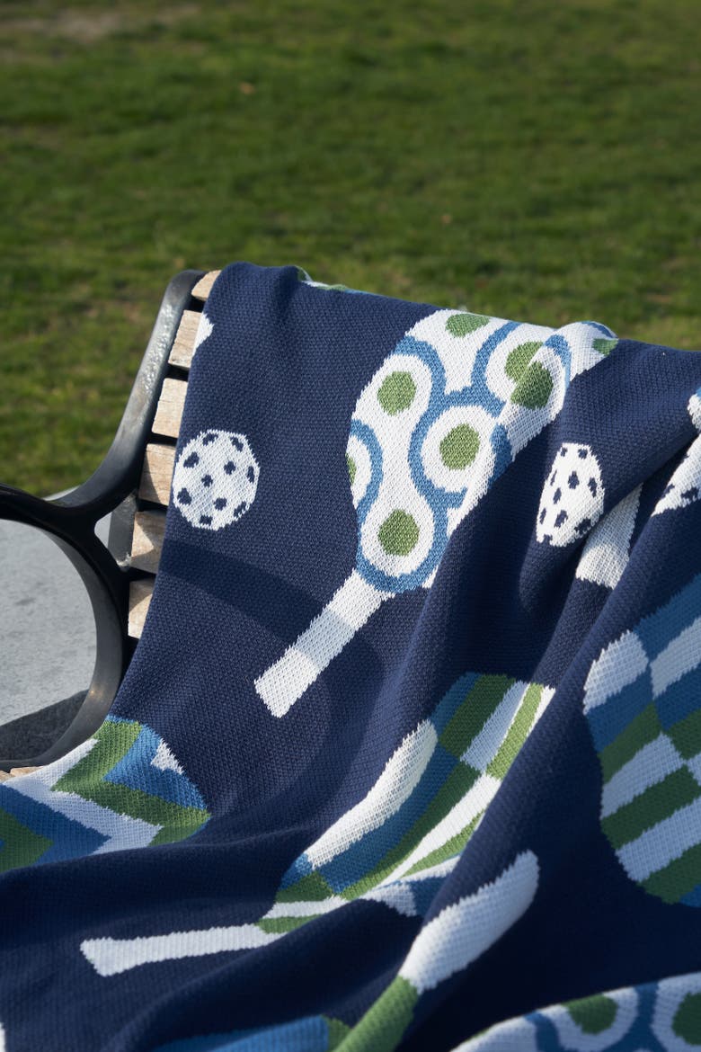 Game Set Nap Woven Knit Throw Blanket 50" x 60", Alternate, color, Blue