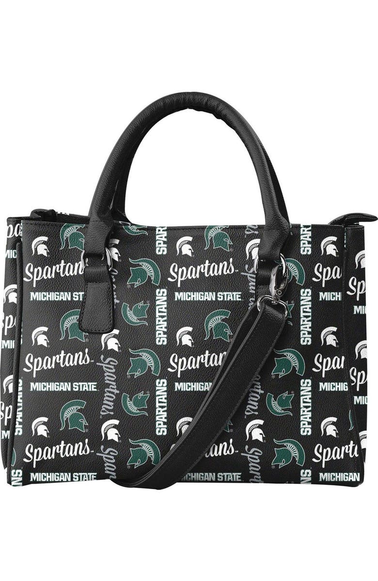 FOCO Michigan State Spartans Repeat Brooklyn Tote, Main, color, Black