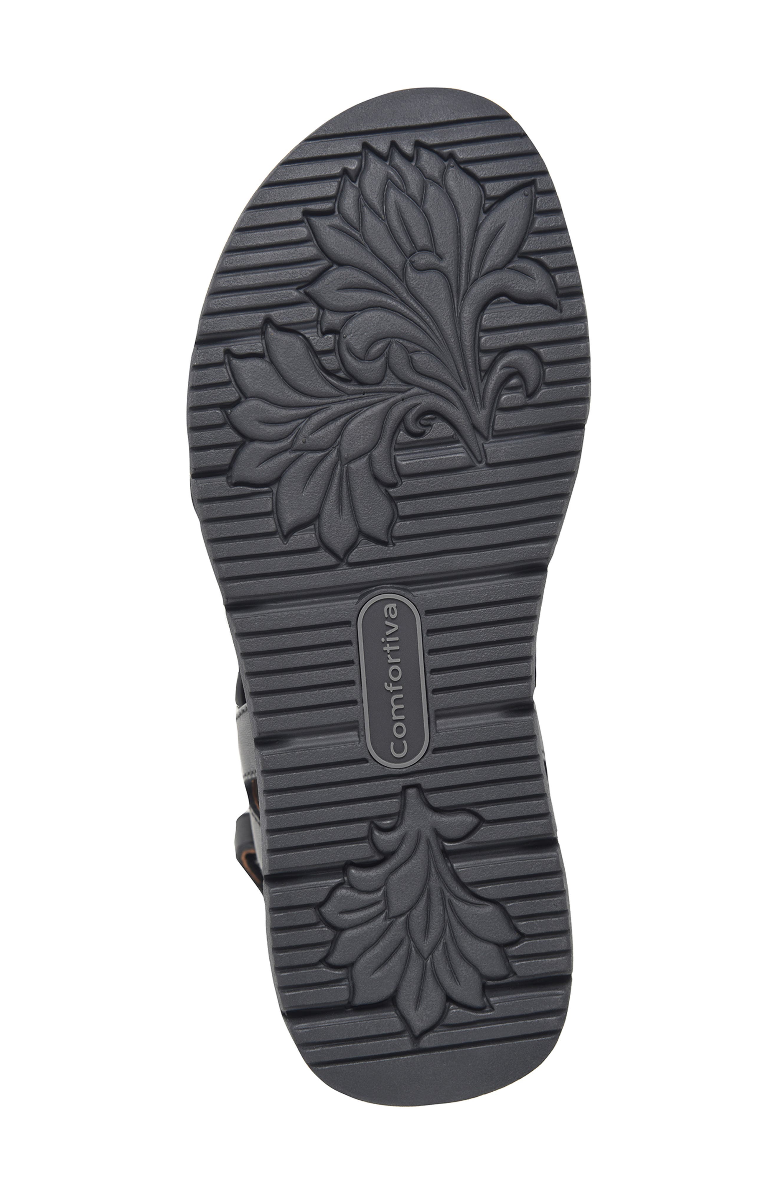 Comfortiva Silvia Wedge Sandal, Alternate, color, Black Multi