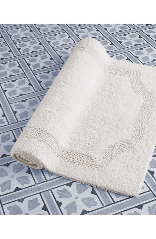 Laura Ashley Reversible Cotton Bath Rug In Ivory