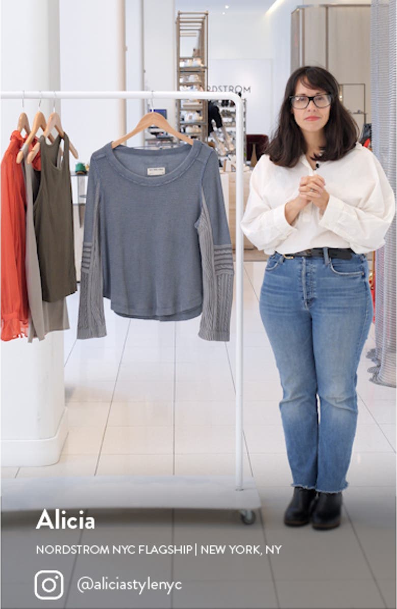 Cable Stitch Sleeve Sweater, sales video thumbnail