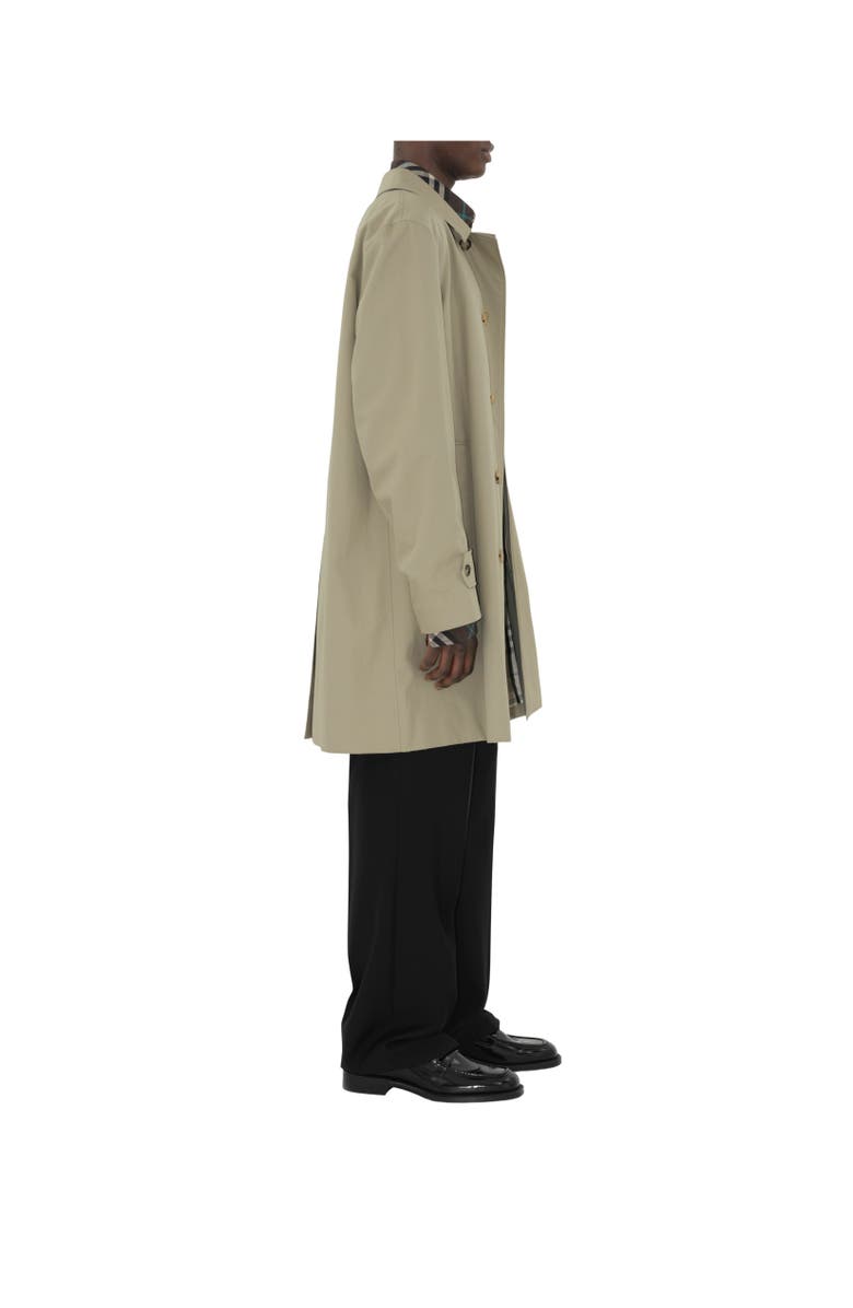 Burberry Long Gabardine Car Coat, Alternate, color, 