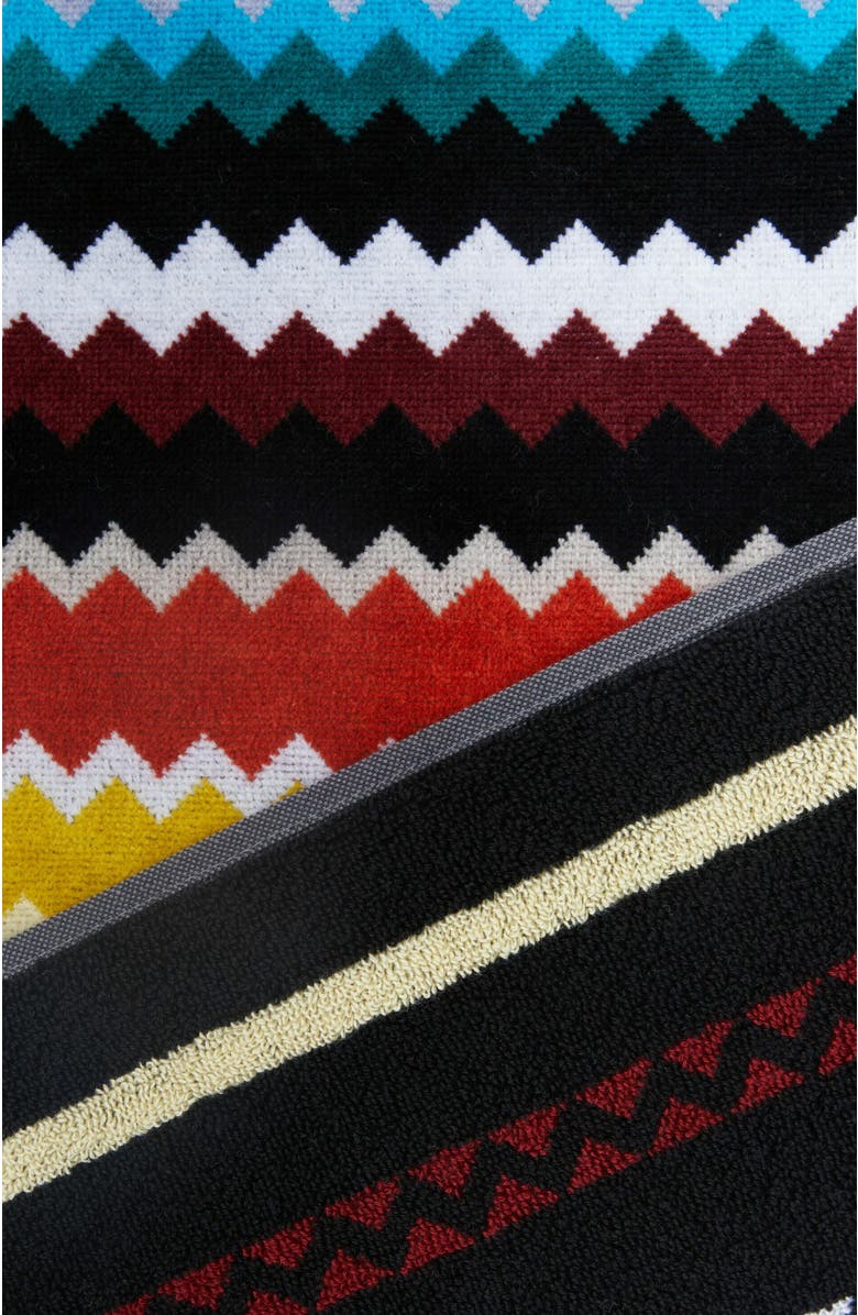 Missoni Home 2-piece Curt Bath Towel Set In Chevron Cotton Terry, Alternate, color, Multicoloured