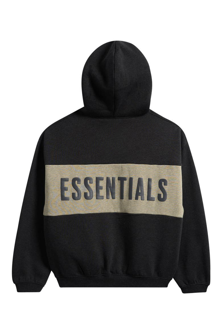 Kids' Cotton Blend Fleece Hoodie, Alternate, color, IRON HEATHER/SEAL HEATHER