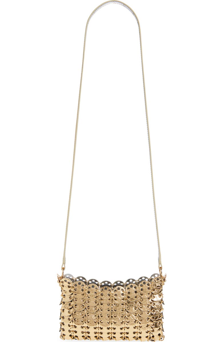 Rabanne 1969 Reversible Nano Flip Bag, Alternate, color, Gold/ Silver