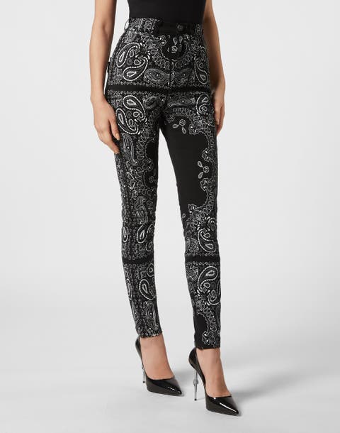 Super High Waist Jegging Paisley Women