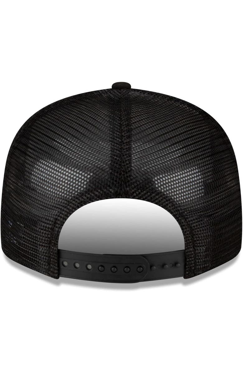 New Era Men's New Era White/Black Washington Commanders Landscape Trucker 9FIFTY Snapback Hat, Alternate, color, 