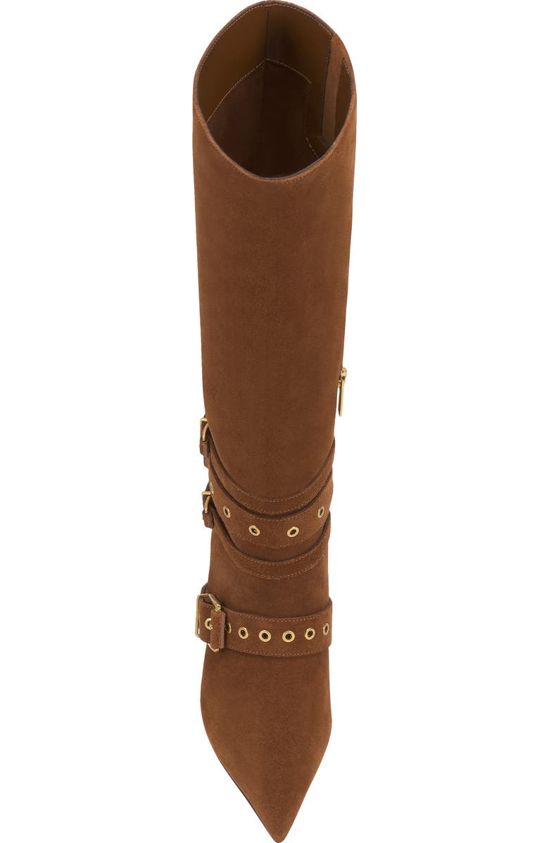 Vince Camuto Tyleen Pointed Toe Knee High Boot, Alternate, color, Burnt Sugar Verona