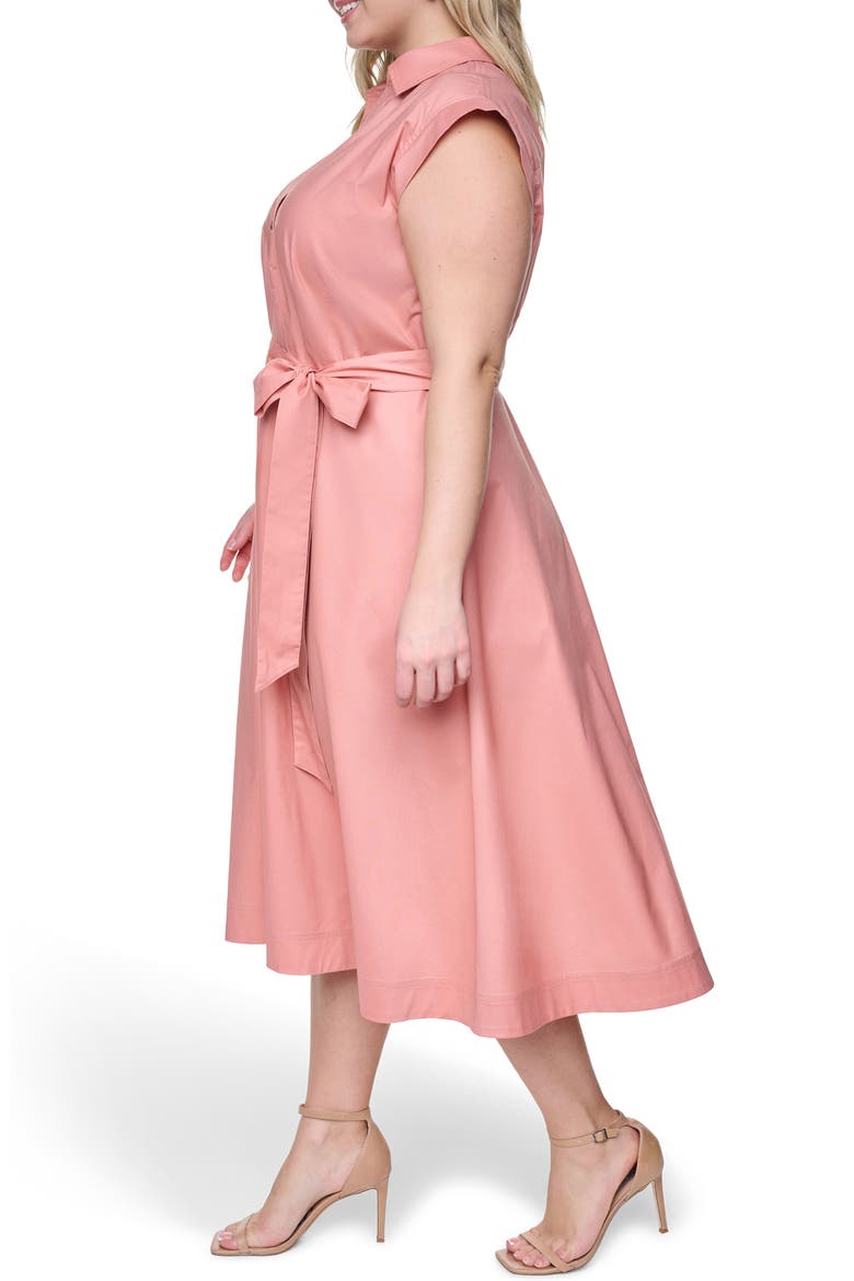 Cap Sleeve Shirtdress, Alternate, color, DESERT ROSE