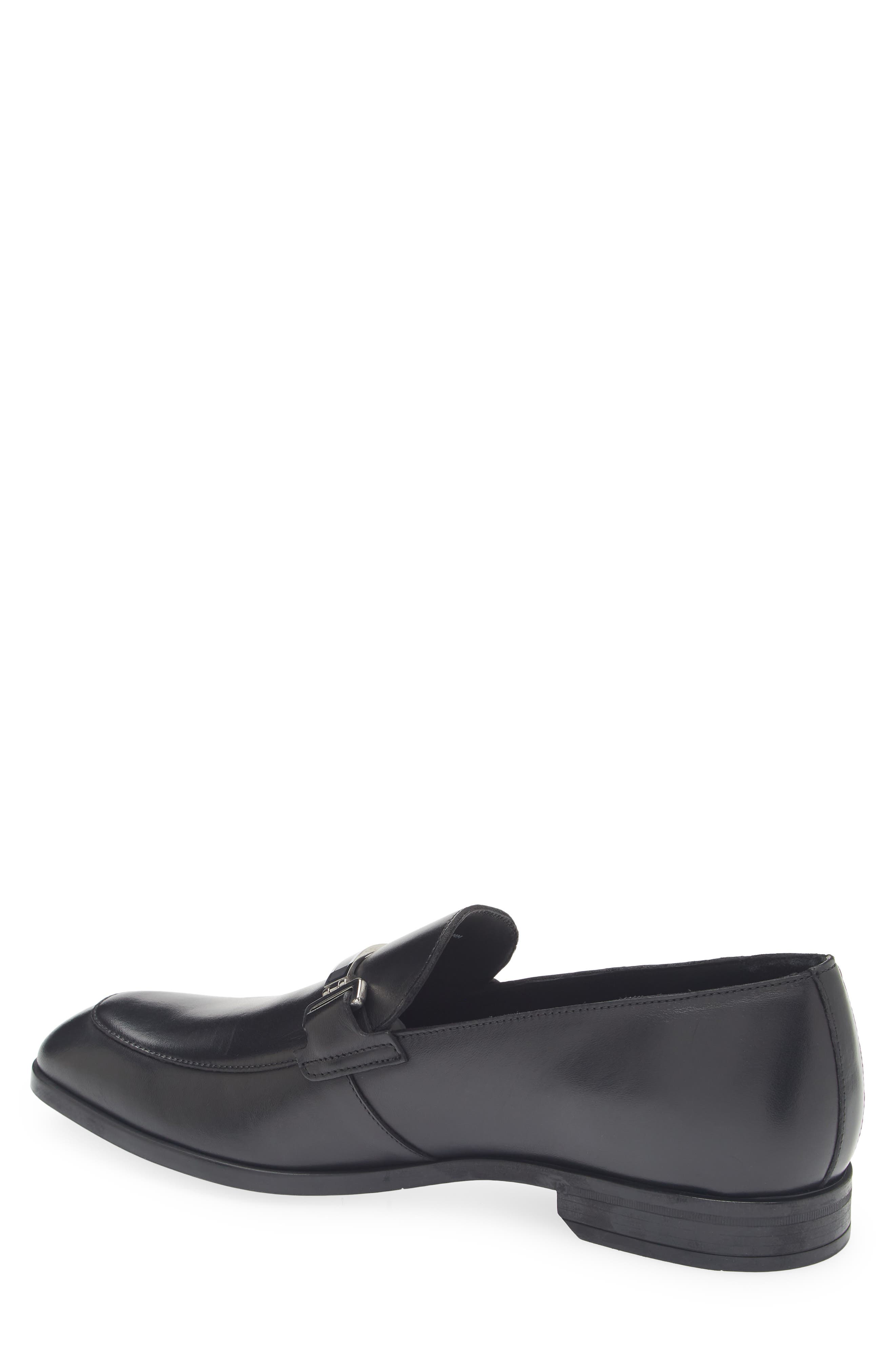 Bally Onisor Apron Toe Bit Loafer, Alternate, color, Black