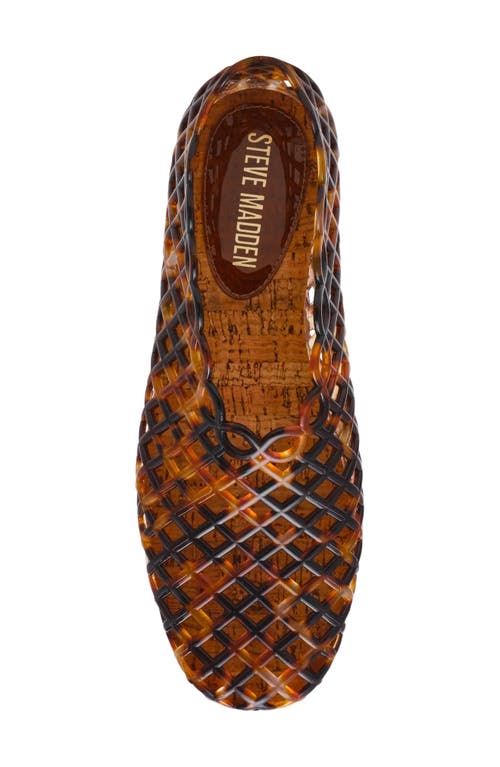 Steve Madden Grove Jelly Flat In Brown